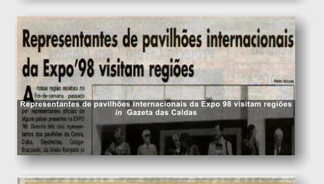 Representantes de pavilh�es internacionais da Expo 98 visitam regi�es  in  Gazeta das Caldas