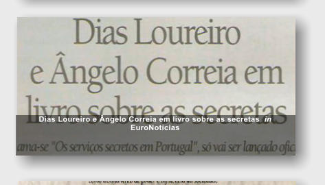 Dias Loureiro e Ângelo Correia em livro sobre as secretas  in  EuroNotícias