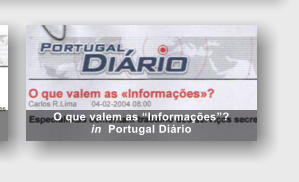 O que valem as �Informa��es�?   in  Portugal Di�rio